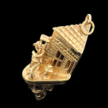 Load image into Gallery viewer, Large Vintage 9ct Gold Drunk on Lamppost Charm
