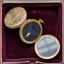 Load image into Gallery viewer, Edwardian 9ct Gold Family Locket, Hallmarked Birmingham 1904 inside
