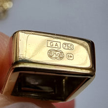 Load image into Gallery viewer, 18ct Yellow &amp; White Gold Princess Cut Diamond Pendant, 0.25ct hallmark
