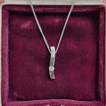 Load image into Gallery viewer, 18ct White Gold Diamond Pendant with Chain, 0.08ct
