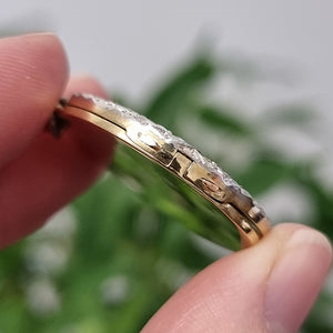 Antique 18ct Gold Diamond Locket Pendant hinge
