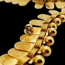 Load image into Gallery viewer, Victorian 18ct Yellow Gold Star Motif Fringe Collar Necklace
