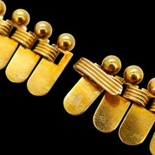 Load image into Gallery viewer, Victorian 18ct Yellow Gold Star Motif Fringe Collar Necklace
