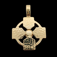 Load image into Gallery viewer, 9ct Yellow Gold Emerald Celtic Cross Pendant
