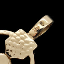 Load image into Gallery viewer, 9ct Yellow Gold Emerald Celtic Cross Pendant
