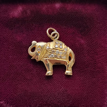 Load image into Gallery viewer, 18ct Gold Diamond Elephant Pendant in box
