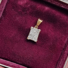 Load image into Gallery viewer, 18ct Yellow &amp; White Gold Princess Cut Diamond Pendant, 0.60ct front
