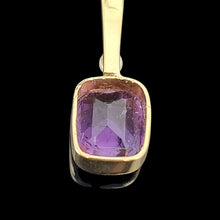 Load image into Gallery viewer, Antique 15ct Gold Amethyst and Seed Pearl Pendant
