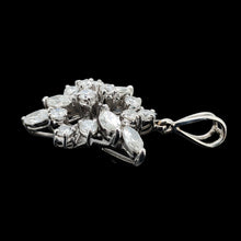 Load image into Gallery viewer, 18ct White Gold Brilliant and Marquise Cut Diamond Starburst Pendant, 2.00ct
