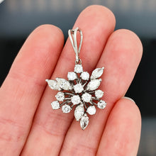 Load image into Gallery viewer, 18ct White Gold Brilliant and Marquise Cut Diamond Starburst Pendant, 2.00ct

