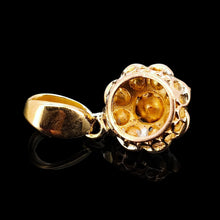 Load image into Gallery viewer, Antique 18ct Yellow Gold Rose Cut Diamond Cluster Pendant, 0.88ct
