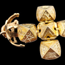 Load image into Gallery viewer, Vintage 9ct Gold and Silver Masonic Ball Fob Pendant
