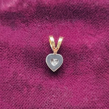 Load image into Gallery viewer, 18ct Yellow &amp; White Gold Heart Diamond Pendant back
