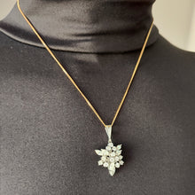 Load image into Gallery viewer, 18ct White Gold Brilliant and Marquise Cut Diamond Starburst Pendant, 2.00ct

