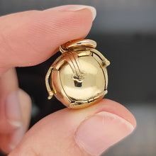 Load image into Gallery viewer, Vintage 9ct Gold and Silver Masonic Ball Fob Pendant
