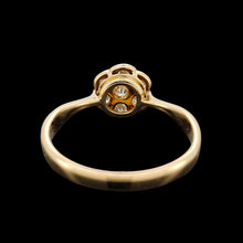 Load image into Gallery viewer, Antique 18ct Yellow and White Gold Old Cut Diamond Cluster Ring
