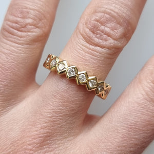 18ct Gold Brilliant Cut Diamond Full Eternity Ring, 1.00ct modelled