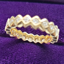 Load image into Gallery viewer, 18ct Gold Brilliant Cut Diamond Full Eternity Ring, 1.00ct behind setting
