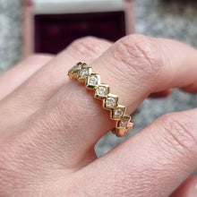 Load image into Gallery viewer, 18ct Gold Brilliant Cut Diamond Full Eternity Ring, 1.00ct modelled
