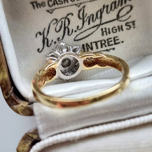 Vintage 18ct Gold Brilliant Cut Diamond Cluster Ring, 0.50ct