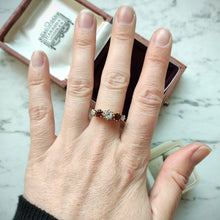 Load image into Gallery viewer, Vintage 18ct Yellow &amp; White Gold Ruby and Diamond Five Stone Ring
