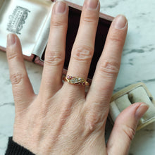 Load image into Gallery viewer, Antique 18ct Yellow Gold Ruby and Diamond Ring, Hallmarked Chester 1902
