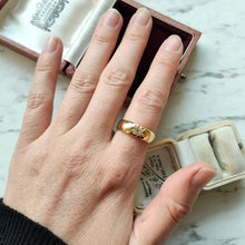 Load image into Gallery viewer, Vintage 18ct Yellow Gold Old Cut Diamond Gypsy Set Ring, 0.30ct
