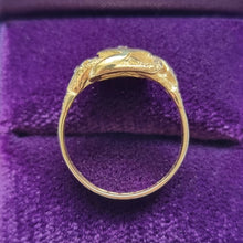 Load image into Gallery viewer, Antique 18ct Gold Diamond Knot Ring, Hallmarked Chester 1917 side
