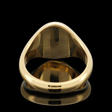 Load image into Gallery viewer, Vintage 18ct Yellow Gold Plain Oval Signet Ring, Hallmarked Birmingham 1992
