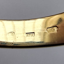 Load image into Gallery viewer, Vintage Czech 14k Gold Garnet Ring hallmark
