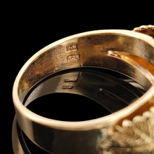 Load image into Gallery viewer, Vintage 14K Two Tone Gold Rose Dress Ring
