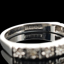 Load image into Gallery viewer, Vintage 18ct White Gold Diamond 3.2mm Half Eternity Ring
