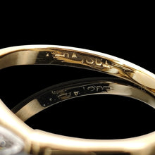 Load image into Gallery viewer, Vintage 18ct Yellow Gold &amp; Platinum Aquamarine and Diamond Dress Ring
