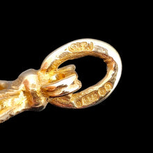 Load image into Gallery viewer, An oval pendant loop with a 9 carat gold London 1973 hallmark
