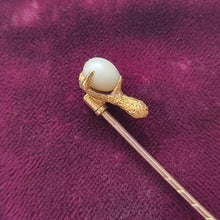 Load image into Gallery viewer, Antique 15ct &amp; 18ct Gold Bird&#39;s Egg Tie/Stick Pin side
