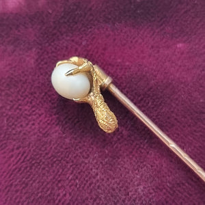 Antique 15ct & 18ct Gold Bird's Egg Tie/Stick Pin side