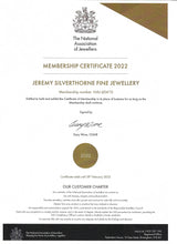 Load image into Gallery viewer, Jeremy Silverthorne Fine Jewellery NAJ Certificate
