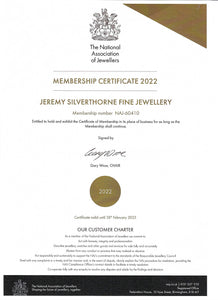 Jeremy Silverthorne Fine Jewellery NAJ Certificate