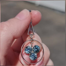 Load and play video in Gallery viewer, Art Deco 9ct Rose Gold Blue Zircon Pendant
