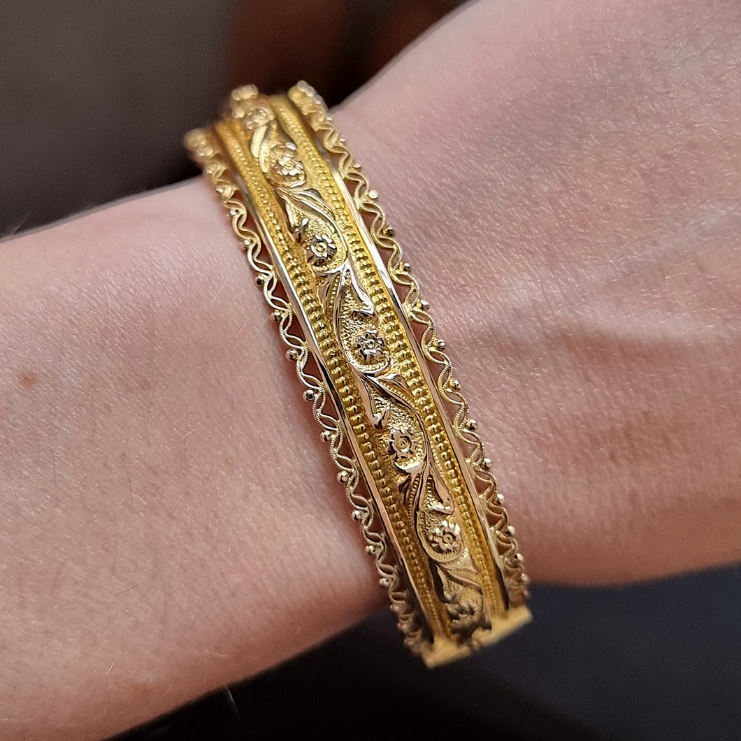 9ct Gold 3mm Solid Bangle Bracelet – Bijou Jewellery