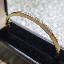 Load image into Gallery viewer, Vintage 18ct Gold Diamond Bangle, 0.40ct in box
