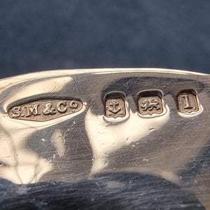 Edwardian Sterling Silver Cherub Panel Belt by Sampson Mordan & Co hallmark