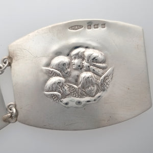 Edwardian Sterling Silver Cherub Panel Belt by Sampson Mordan & Co