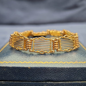 Antique 15ct Gold Gate Bracelet, 21.9 grams