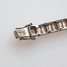 Load image into Gallery viewer, Vintage 18ct Yellow &amp; White Gold Diamond Bracelet, 1.10ct clasp stamp

