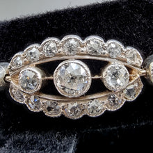Load image into Gallery viewer, Antique 18ct Gold &amp; Silver Old-Cut Diamond Bracelet, 2.00ct close-up
