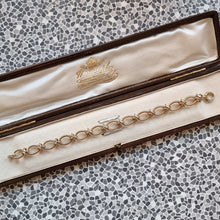 Load image into Gallery viewer, Vintage 9ct Gold Twisted Oval Link Bracelet, 18.8 grams in box
