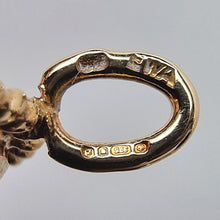 Load image into Gallery viewer, Vintage 9ct Gold Lapis Lazuli Bracelet hallmark
