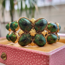 Load image into Gallery viewer, Victorian 15ct Gold Scarab Beetle Bracelet clasp
