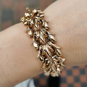 Vintage 18ct Gold Fleur-de-Lis Bracelet